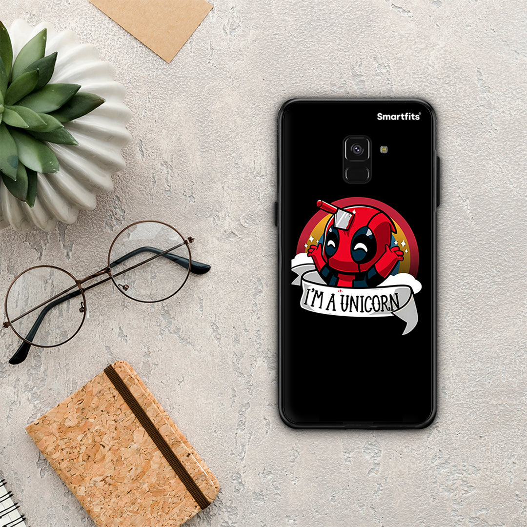 Unicorn Deadpool - Samsung Galaxy A8 θήκη