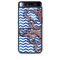 Thumbnail for Samsung A80 Chevron Devilfish θήκη από τη Smartfits με σχέδιο στο πίσω μέρος και μαύρο περίβλημα | Smartphone case with colorful back and black bezels by Smartfits