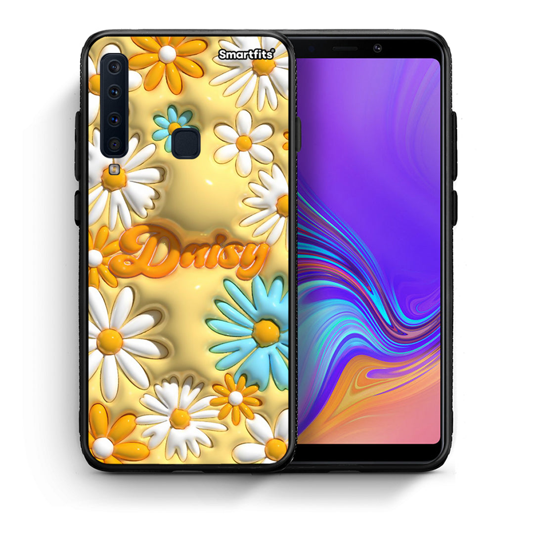 Θήκη Samsung A9 Bubble Daisies από τη Smartfits με σχέδιο στο πίσω μέρος και μαύρο περίβλημα | Samsung A9 Bubble Daisies case with colorful back and black bezels