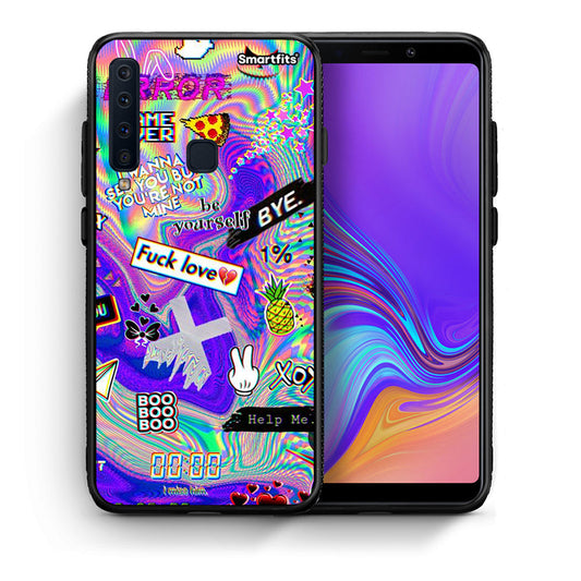Θήκη Samsung A9 Game Over από τη Smartfits με σχέδιο στο πίσω μέρος και μαύρο περίβλημα | Samsung A9 Game Over case with colorful back and black bezels