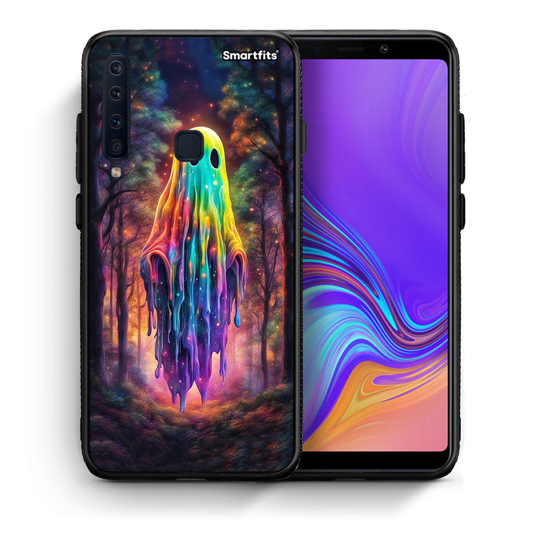 Θήκη Samsung A9 Halloween Ghost από τη Smartfits με σχέδιο στο πίσω μέρος και μαύρο περίβλημα | Samsung A9 Halloween Ghost case with colorful back and black bezels