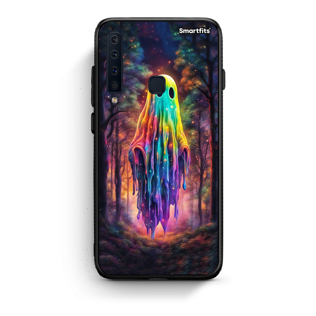samsung a9 Halloween Ghost θήκη από τη Smartfits με σχέδιο στο πίσω μέρος και μαύρο περίβλημα | Smartphone case with colorful back and black bezels by Smartfits