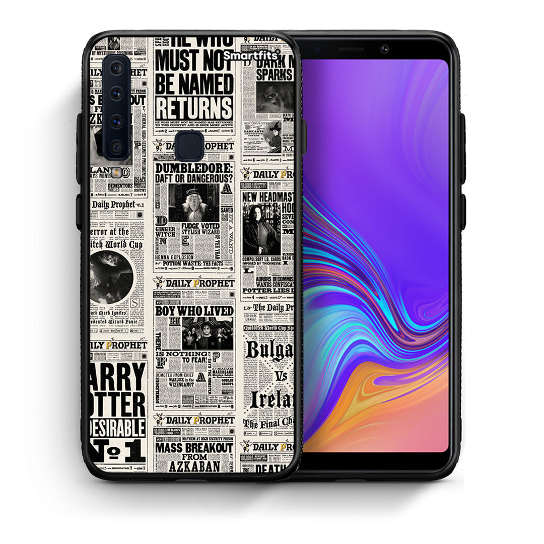 Θήκη Samsung A9 Harry Paper από τη Smartfits με σχέδιο στο πίσω μέρος και μαύρο περίβλημα | Samsung A9 Harry Paper case with colorful back and black bezels