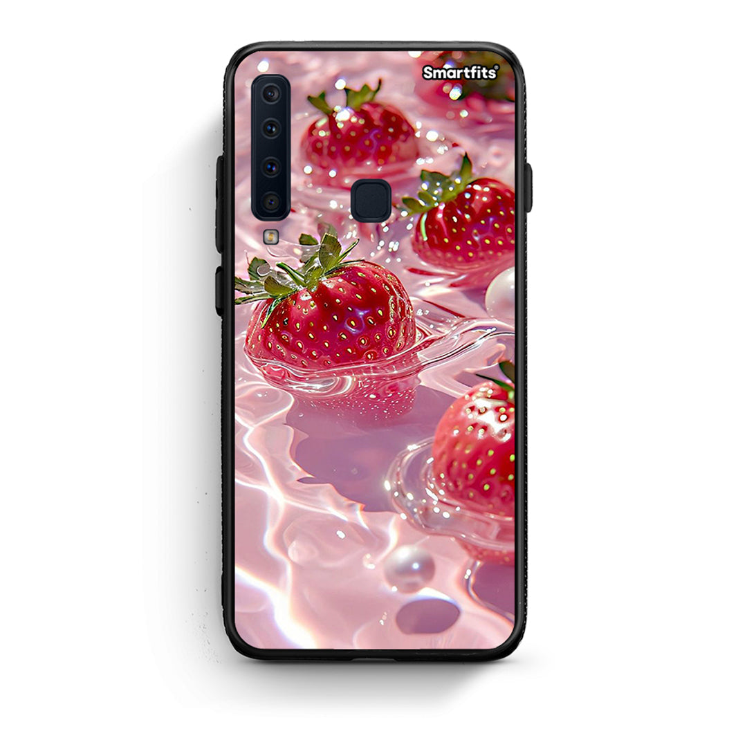 samsung a9 Juicy Strawberries θήκη από τη Smartfits με σχέδιο στο πίσω μέρος και μαύρο περίβλημα | Smartphone case with colorful back and black bezels by Smartfits