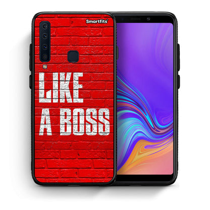 Θήκη Samsung A9 Like A Boss από τη Smartfits με σχέδιο στο πίσω μέρος και μαύρο περίβλημα | Samsung A9 Like A Boss case with colorful back and black bezels