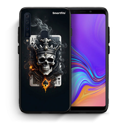 Θήκη Samsung A9 Skull King Ace από τη Smartfits με σχέδιο στο πίσω μέρος και μαύρο περίβλημα | Samsung A9 Skull King Ace case with colorful back and black bezels