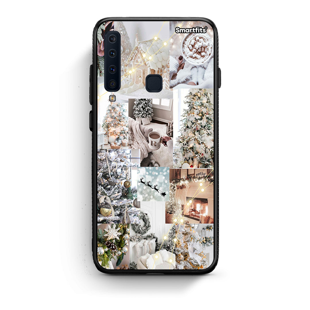 samsung a9 White Christmas θήκη από τη Smartfits με σχέδιο στο πίσω μέρος και μαύρο περίβλημα | Smartphone case with colorful back and black bezels by Smartfits