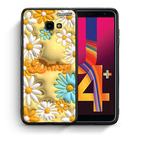 Thumbnail for Θήκη Samsung J4 Plus Bubble Daisies από τη Smartfits με σχέδιο στο πίσω μέρος και μαύρο περίβλημα | Samsung J4 Plus Bubble Daisies case with colorful back and black bezels