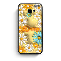 Thumbnail for Samsung J4 Plus Bubble Daisies θήκη από τη Smartfits με σχέδιο στο πίσω μέρος και μαύρο περίβλημα | Smartphone case with colorful back and black bezels by Smartfits