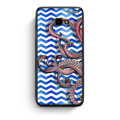 Samsung J4 Plus Chevron Devilfish θήκη από τη Smartfits με σχέδιο στο πίσω μέρος και μαύρο περίβλημα | Smartphone case with colorful back and black bezels by Smartfits
