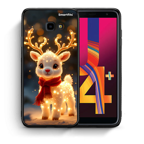 Θήκη Samsung J4 Plus Christmas Cutie από τη Smartfits με σχέδιο στο πίσω μέρος και μαύρο περίβλημα | Samsung J4 Plus Christmas Cutie case with colorful back and black bezels