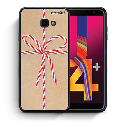 Θήκη Samsung J4 Plus Christmas Gift από τη Smartfits με σχέδιο στο πίσω μέρος και μαύρο περίβλημα | Samsung J4 Plus Christmas Gift case with colorful back and black bezels