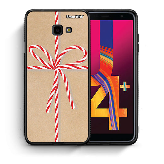 Θήκη Samsung J4 Plus Christmas Gift από τη Smartfits με σχέδιο στο πίσω μέρος και μαύρο περίβλημα | Samsung J4 Plus Christmas Gift case with colorful back and black bezels