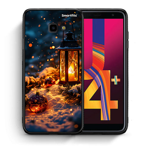 Θήκη Samsung J4 Plus Christmas Ornaments από τη Smartfits με σχέδιο στο πίσω μέρος και μαύρο περίβλημα | Samsung J4 Plus Christmas Ornaments case with colorful back and black bezels