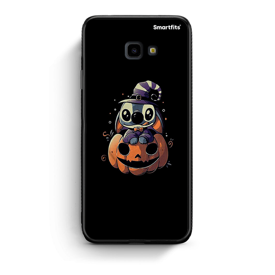 Samsung J4 Plus Halloween Stitch θήκη από τη Smartfits με σχέδιο στο πίσω μέρος και μαύρο περίβλημα | Smartphone case with colorful back and black bezels by Smartfits