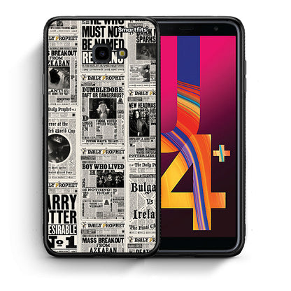 Θήκη Samsung J4 Plus Harry Paper από τη Smartfits με σχέδιο στο πίσω μέρος και μαύρο περίβλημα | Samsung J4 Plus Harry Paper case with colorful back and black bezels