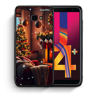 Θήκη Samsung J4 Plus Home For Christmas από τη Smartfits με σχέδιο στο πίσω μέρος και μαύρο περίβλημα | Samsung J4 Plus Home For Christmas case with colorful back and black bezels