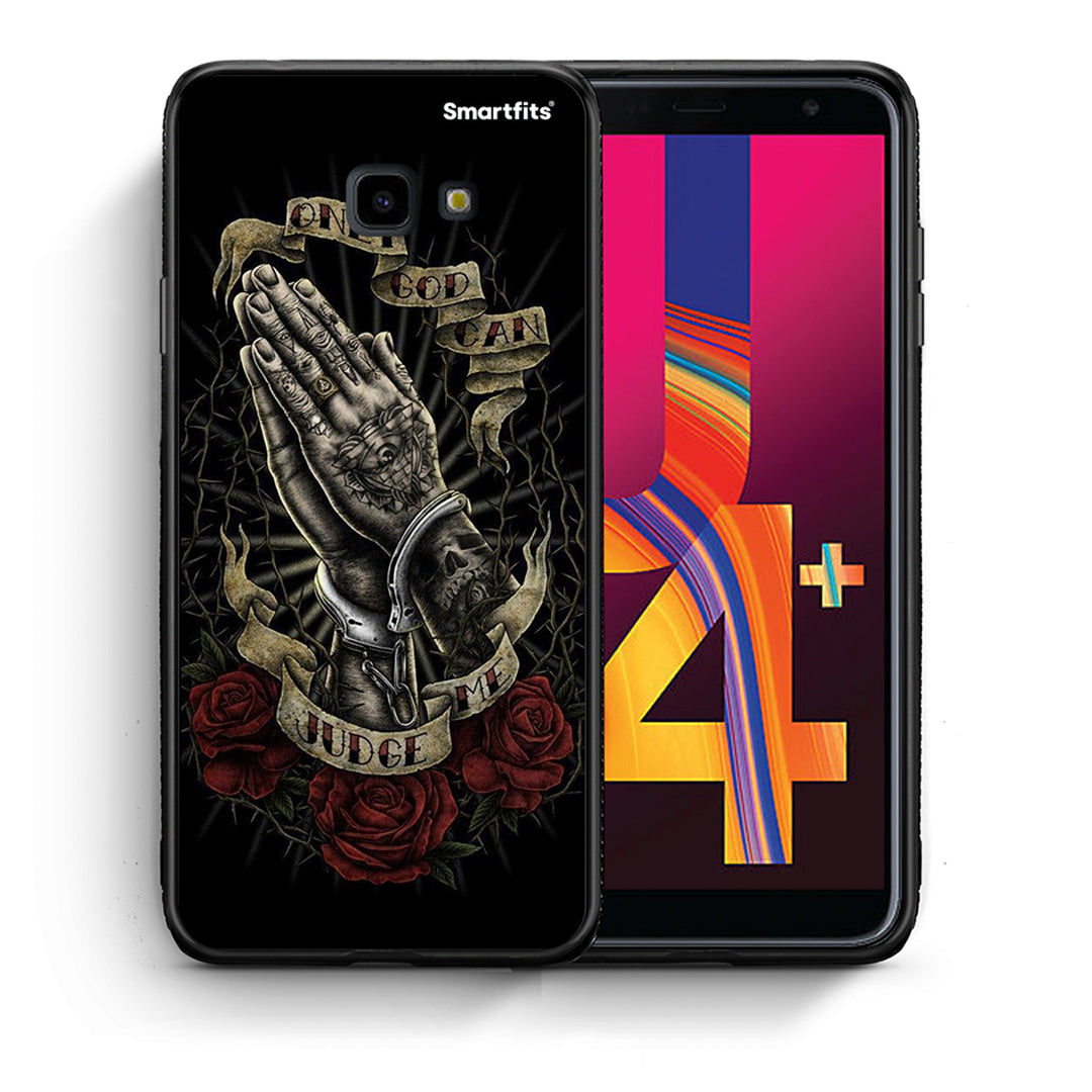 Θήκη Samsung J4 Plus Judge By God από τη Smartfits με σχέδιο στο πίσω μέρος και μαύρο περίβλημα | Samsung J4 Plus Judge By God case with colorful back and black bezels
