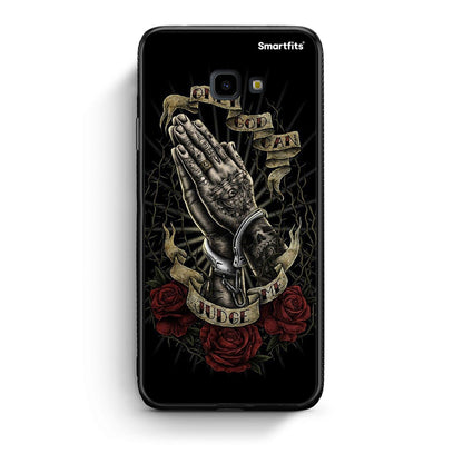 Samsung J4 Plus Judge By God θήκη από τη Smartfits με σχέδιο στο πίσω μέρος και μαύρο περίβλημα | Smartphone case with colorful back and black bezels by Smartfits