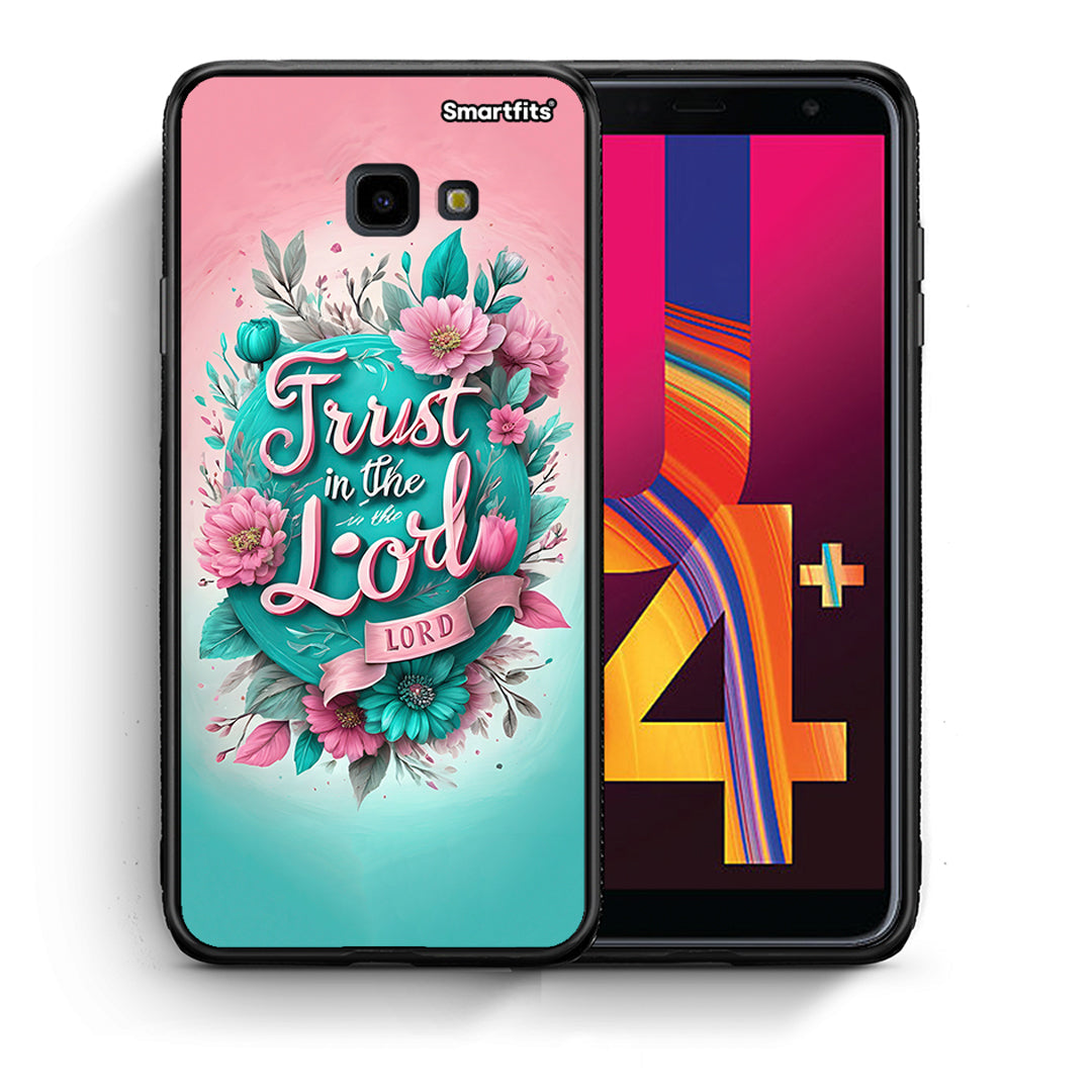 Θήκη Samsung J4 Plus Lord Trust από τη Smartfits με σχέδιο στο πίσω μέρος και μαύρο περίβλημα | Samsung J4 Plus Lord Trust case with colorful back and black bezels