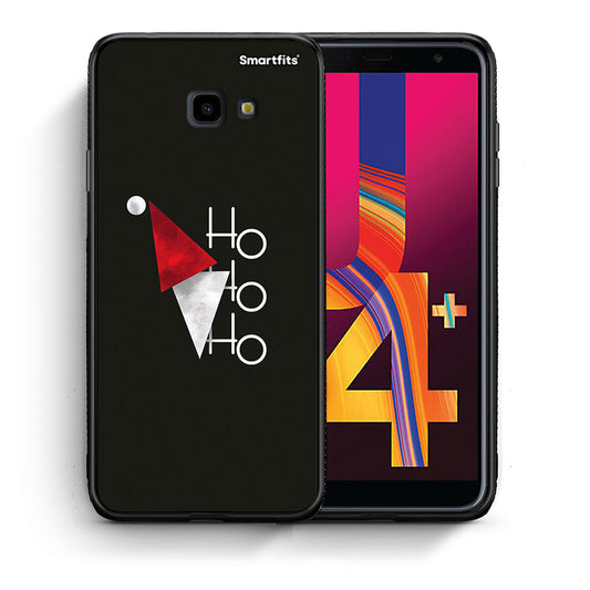 Θήκη Samsung J4 Plus Minimal Christmas από τη Smartfits με σχέδιο στο πίσω μέρος και μαύρο περίβλημα | Samsung J4 Plus Minimal Christmas case with colorful back and black bezels