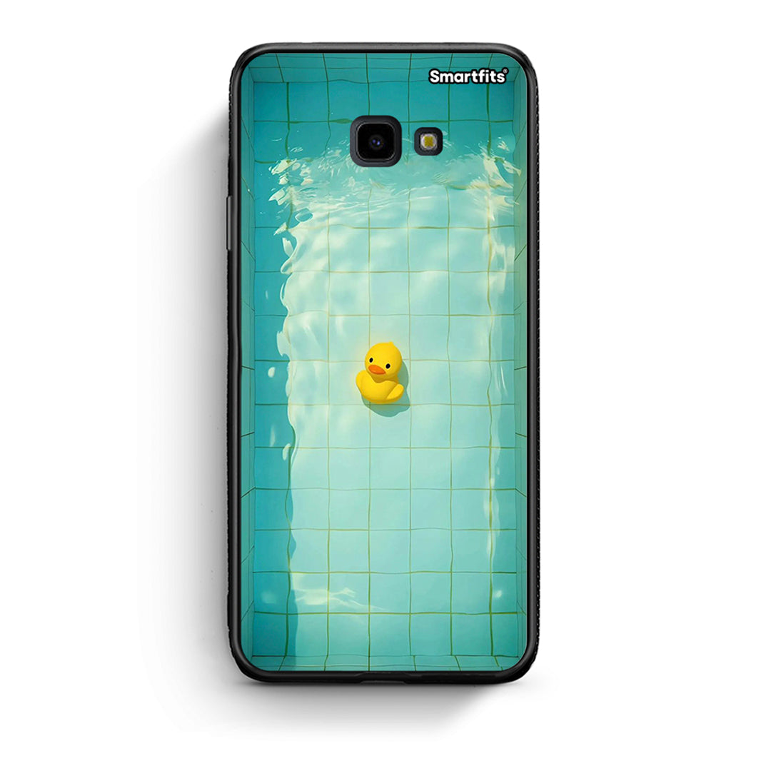 Samsung J4 Plus Yellow Duck θήκη από τη Smartfits με σχέδιο στο πίσω μέρος και μαύρο περίβλημα | Smartphone case with colorful back and black bezels by Smartfits