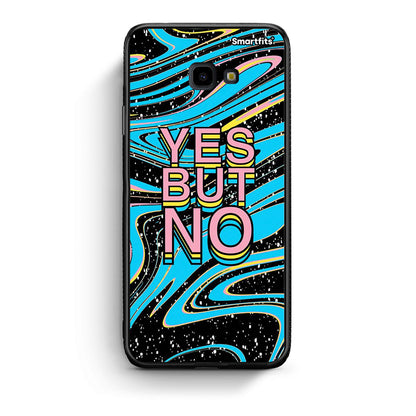 Samsung J4 Plus Yes But No θήκη από τη Smartfits με σχέδιο στο πίσω μέρος και μαύρο περίβλημα | Smartphone case with colorful back and black bezels by Smartfits