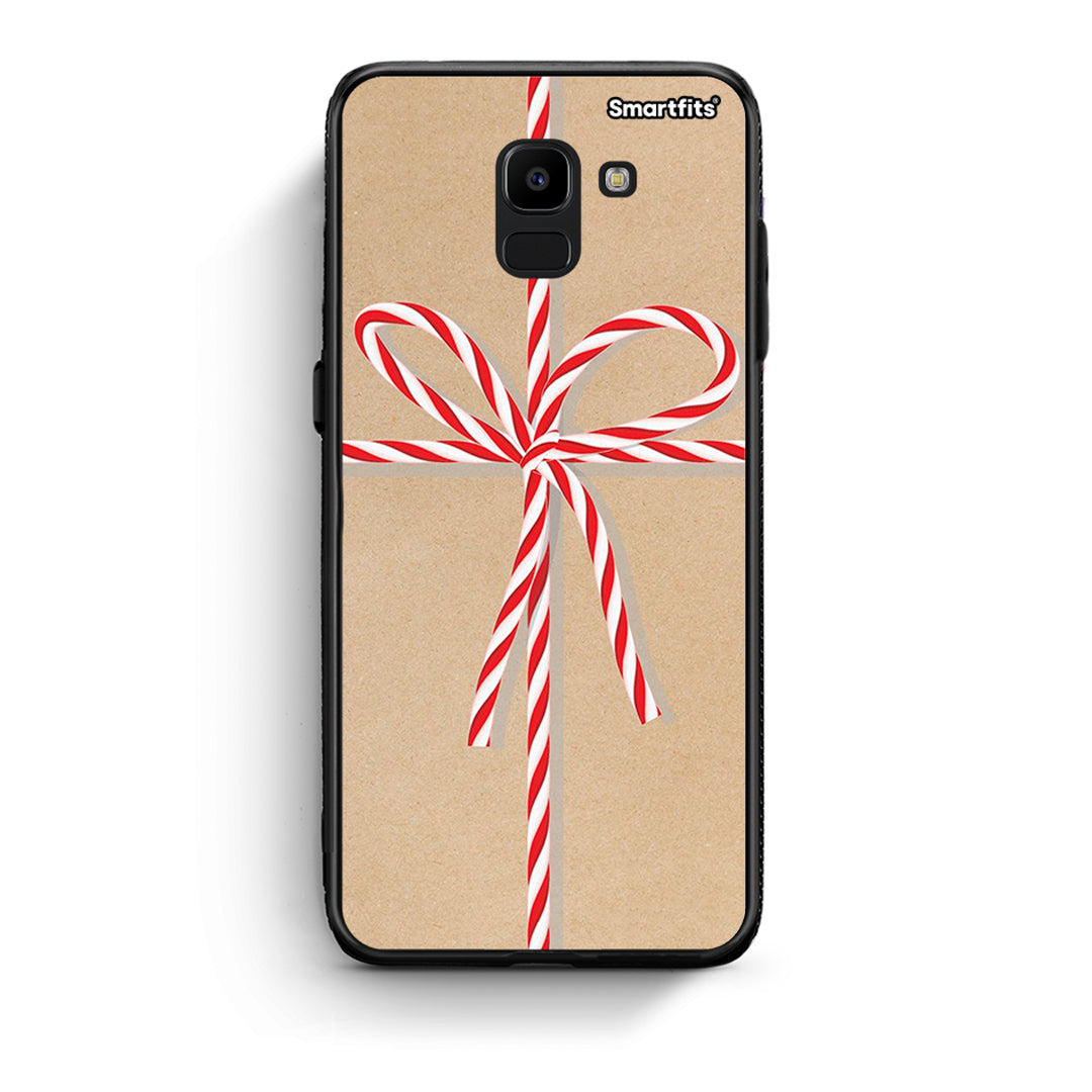 samsung J6 Christmas Gift θήκη από τη Smartfits με σχέδιο στο πίσω μέρος και μαύρο περίβλημα | Smartphone case with colorful back and black bezels by Smartfits