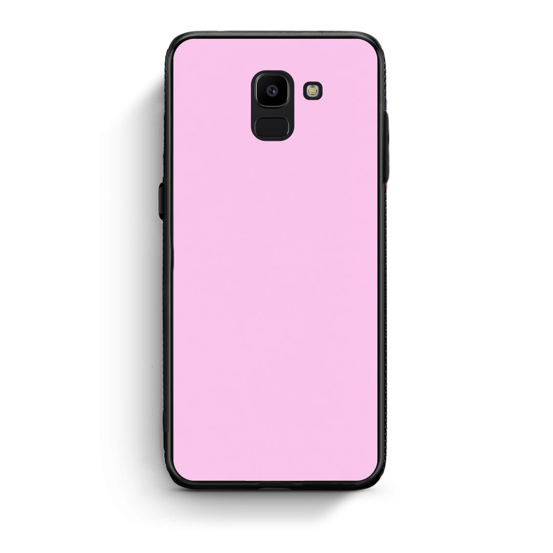 Θήκη Samsung Galaxy J6 Cotton Candy Pink από τη Smartfits με σχέδιο στο πίσω μέρος και μαύρο περίβλημα | Samsung Galaxy J6 Cotton Candy Pink case with colorful back and black bezels