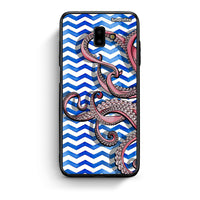 Thumbnail for samsung J6+ Chevron Devilfish θήκη από τη Smartfits με σχέδιο στο πίσω μέρος και μαύρο περίβλημα | Smartphone case with colorful back and black bezels by Smartfits
