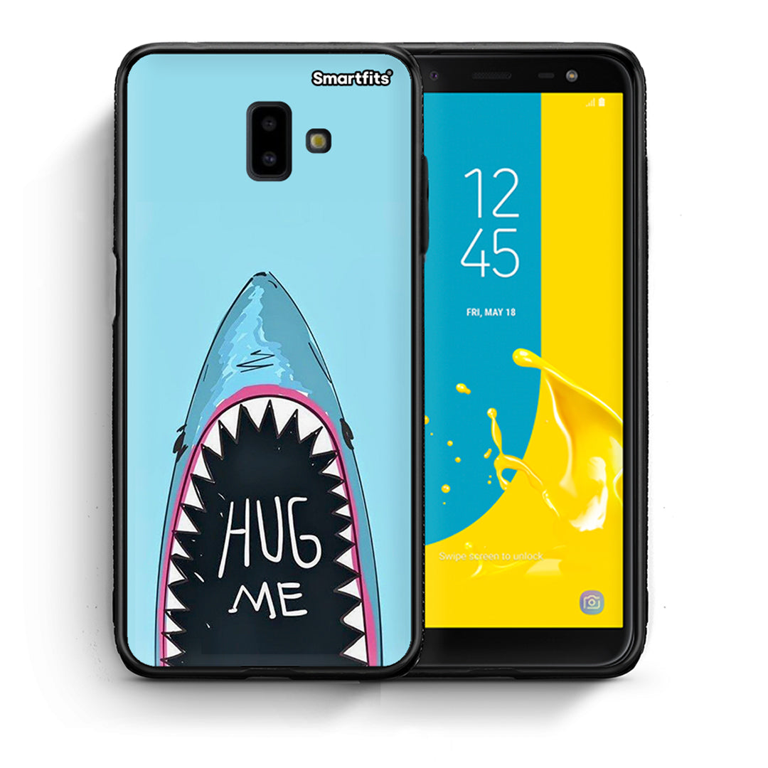 Θήκη Samsung J6+ Hug Me από τη Smartfits με σχέδιο στο πίσω μέρος και μαύρο περίβλημα | Samsung J6+ Hug Me case with colorful back and black bezels