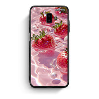 Thumbnail for samsung J6+ Juicy Strawberries θήκη από τη Smartfits με σχέδιο στο πίσω μέρος και μαύρο περίβλημα | Smartphone case with colorful back and black bezels by Smartfits