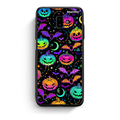 samsung J6+ Neon Halloween θήκη από τη Smartfits με σχέδιο στο πίσω μέρος και μαύρο περίβλημα | Smartphone case with colorful back and black bezels by Smartfits