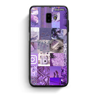 Thumbnail for samsung J6+ Purple Aesthetic Collage θήκη από τη Smartfits με σχέδιο στο πίσω μέρος και μαύρο περίβλημα | Smartphone case with colorful back and black bezels by Smartfits