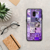 Thumbnail for Purple Aesthetic Collage - Samsung Galaxy J6 θήκη