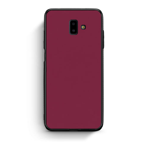 Θήκη Samsung Galaxy J6+ Burgundy από τη Smartfits με σχέδιο στο πίσω μέρος και μαύρο περίβλημα | Samsung Galaxy J6+ Burgundy case with colorful back and black bezels