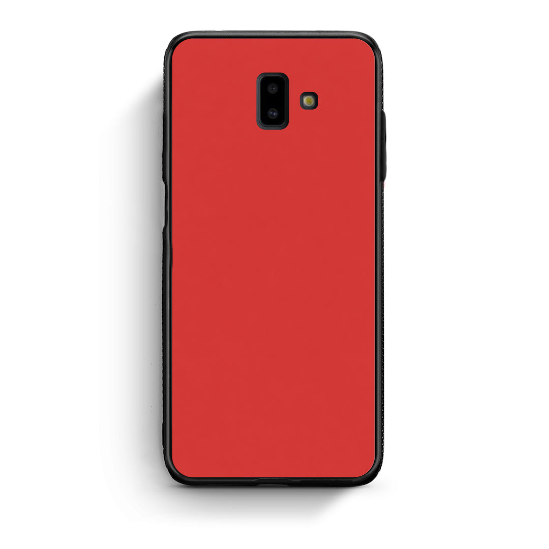 Θήκη Samsung Galaxy J6+ Poppy Red από τη Smartfits με σχέδιο στο πίσω μέρος και μαύρο περίβλημα | Samsung Galaxy J6+ Poppy Red case with colorful back and black bezels
