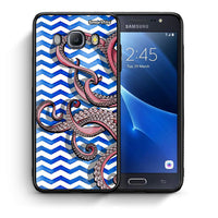 Thumbnail for Θήκη Samsung J7 2016 Chevron Devilfish από τη Smartfits με σχέδιο στο πίσω μέρος και μαύρο περίβλημα | Samsung J7 2016 Chevron Devilfish case with colorful back and black bezels