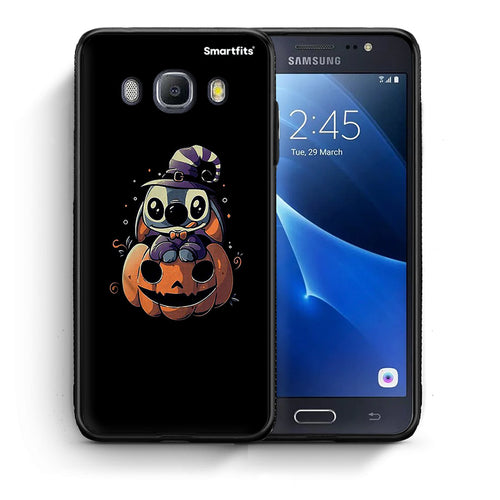 Θήκη Samsung J7 2016 Halloween Stitch από τη Smartfits με σχέδιο στο πίσω μέρος και μαύρο περίβλημα | Samsung J7 2016 Halloween Stitch case with colorful back and black bezels