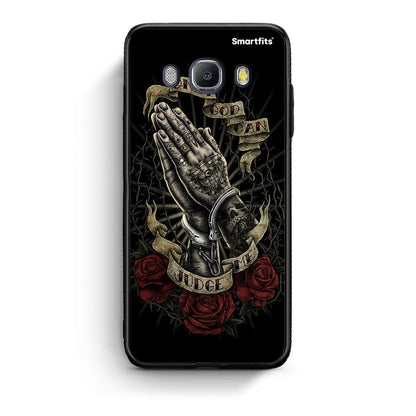 Samsung J7 2016 Judge By God θήκη από τη Smartfits με σχέδιο στο πίσω μέρος και μαύρο περίβλημα | Smartphone case with colorful back and black bezels by Smartfits