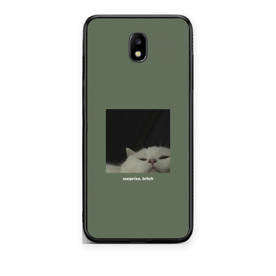 Θήκη Samsung Galaxy J5 2017 Bitch Surprise από τη Smartfits με σχέδιο στο πίσω μέρος και μαύρο περίβλημα | Samsung Galaxy J5 2017 Bitch Surprise case with colorful back and black bezels