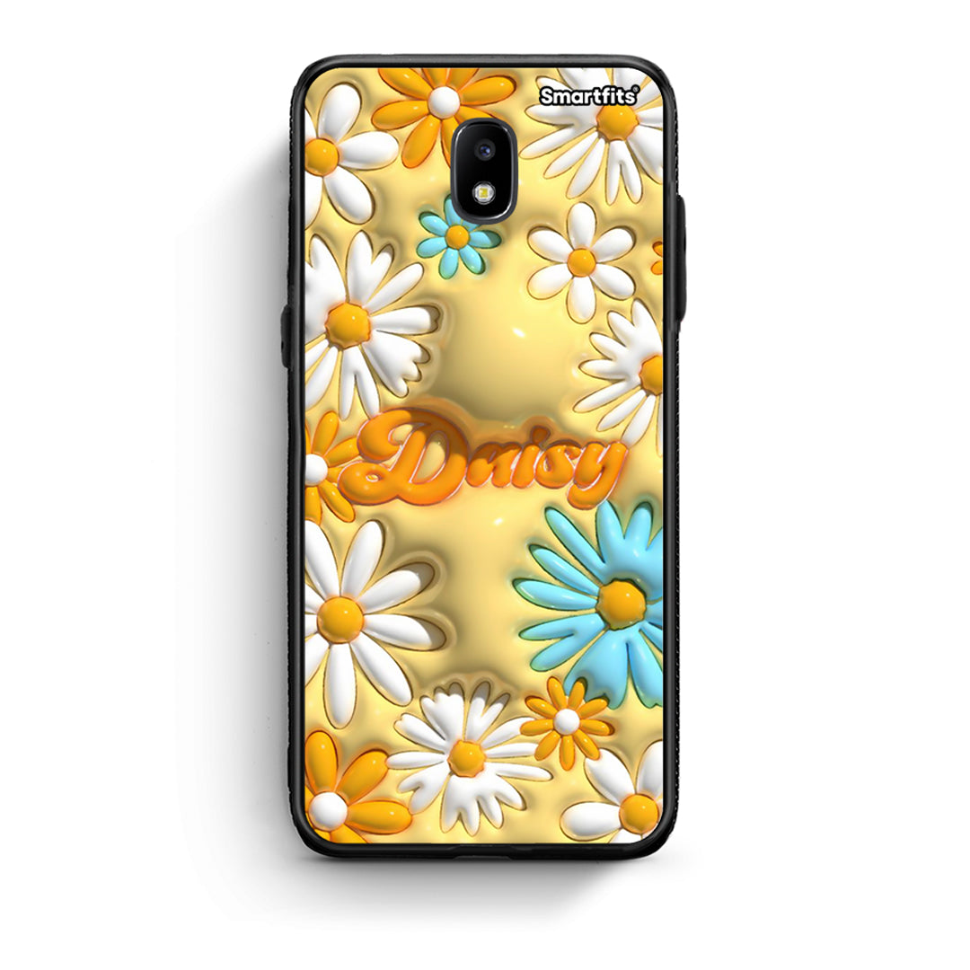 Samsung J5 2017 Bubble Daisies θήκη από τη Smartfits με σχέδιο στο πίσω μέρος και μαύρο περίβλημα | Smartphone case with colorful back and black bezels by Smartfits