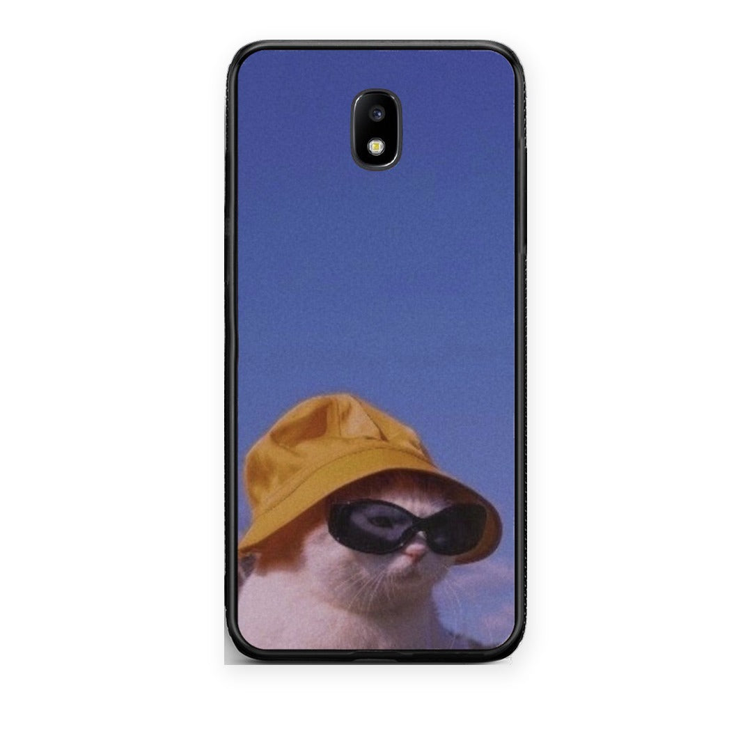 Θήκη Samsung Galaxy J5 2017 Cat Diva από τη Smartfits με σχέδιο στο πίσω μέρος και μαύρο περίβλημα | Samsung Galaxy J5 2017 Cat Diva case with colorful back and black bezels