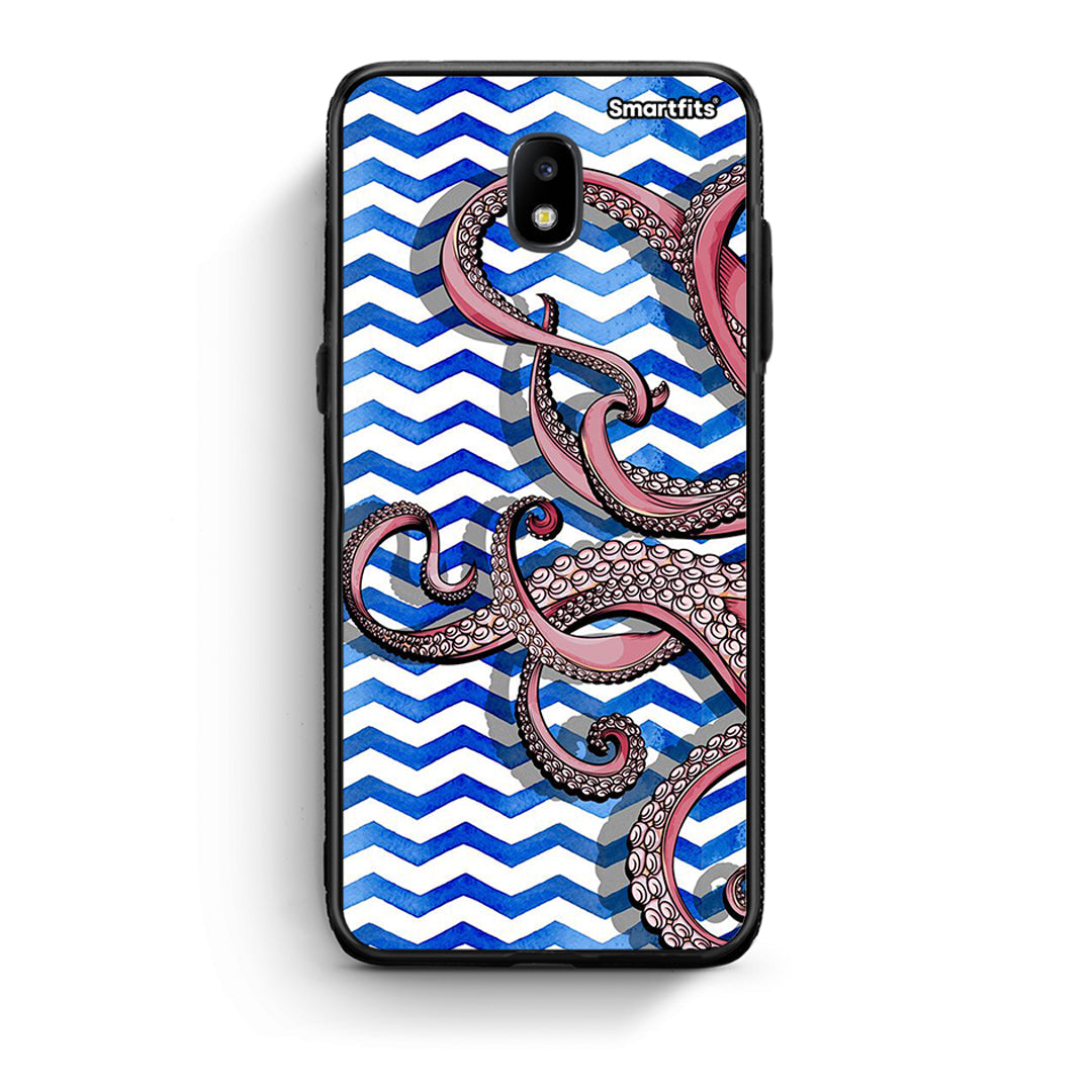 Samsung J5 2017 Chevron Devilfish θήκη από τη Smartfits με σχέδιο στο πίσω μέρος και μαύρο περίβλημα | Smartphone case with colorful back and black bezels by Smartfits