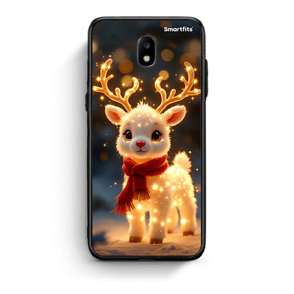 Samsung J7 2017 Christmas Cutie θήκη από τη Smartfits με σχέδιο στο πίσω μέρος και μαύρο περίβλημα | Smartphone case with colorful back and black bezels by Smartfits