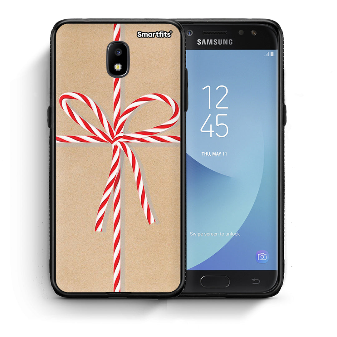 Θήκη Samsung J5 2017 Christmas Gift από τη Smartfits με σχέδιο στο πίσω μέρος και μαύρο περίβλημα | Samsung J5 2017 Christmas Gift case with colorful back and black bezels