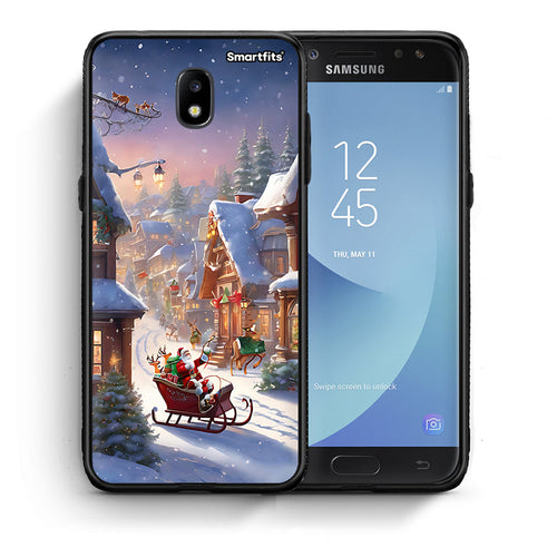 Θήκη Samsung J5 2017 Christmas Snow από τη Smartfits με σχέδιο στο πίσω μέρος και μαύρο περίβλημα | Samsung J5 2017 Christmas Snow case with colorful back and black bezels