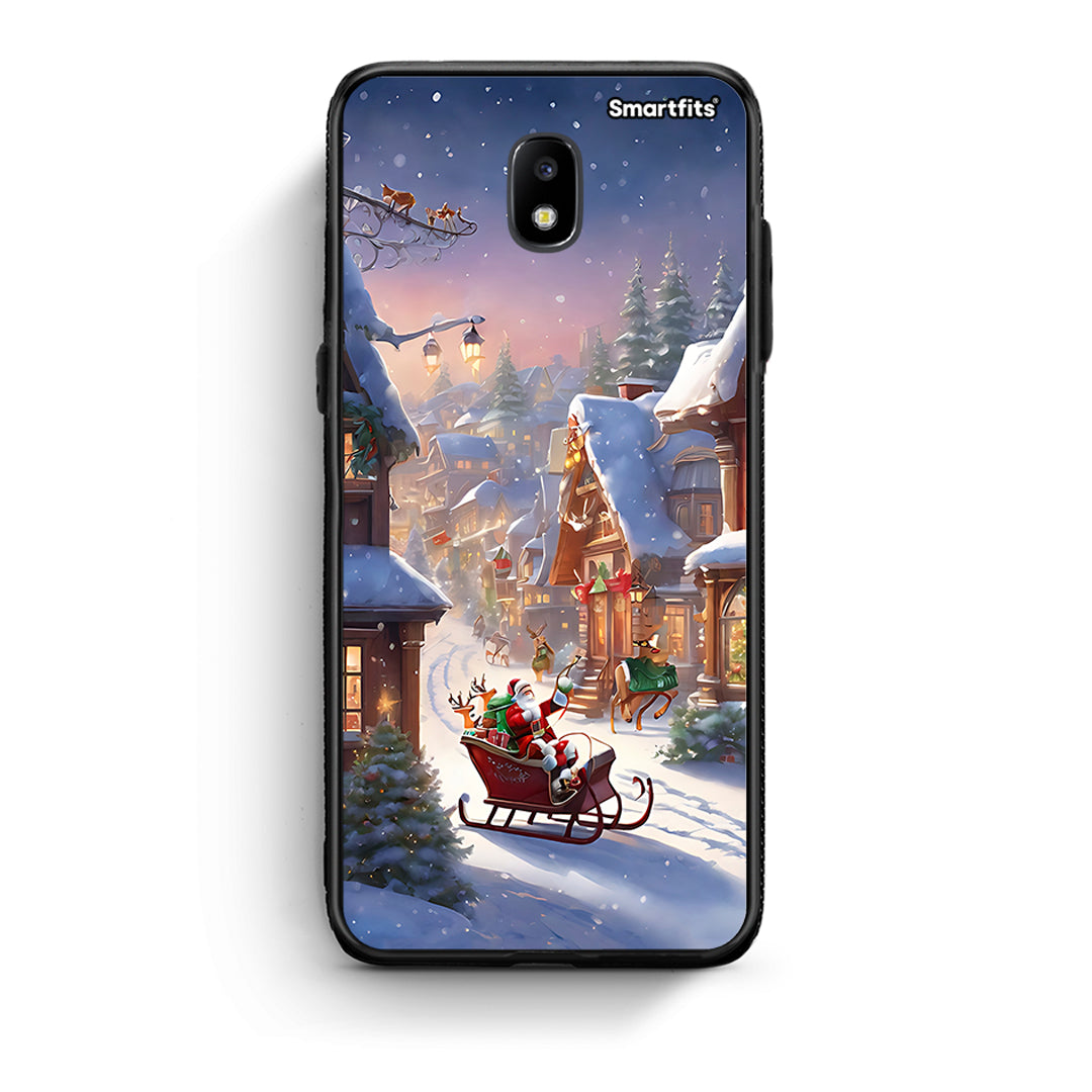 Samsung J5 2017 Christmas Snow θήκη από τη Smartfits με σχέδιο στο πίσω μέρος και μαύρο περίβλημα | Smartphone case with colorful back and black bezels by Smartfits
