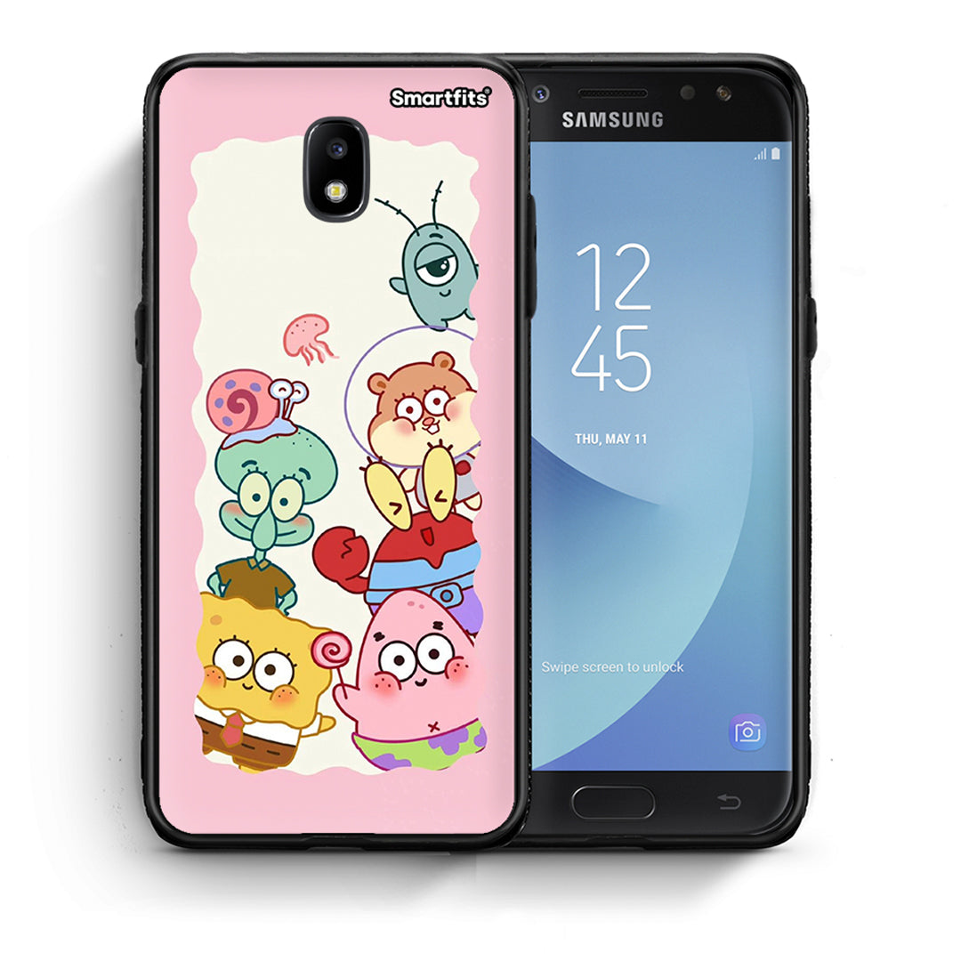 Θήκη Samsung J5 2017 Cute Companion από τη Smartfits με σχέδιο στο πίσω μέρος και μαύρο περίβλημα | Samsung J5 2017 Cute Companion case with colorful back and black bezels
