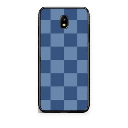 Θήκη Samsung Galaxy J5 2017 Denim Blue Checkerboard από τη Smartfits με σχέδιο στο πίσω μέρος και μαύρο περίβλημα | Samsung Galaxy J5 2017 Denim Blue Checkerboard case with colorful back and black bezels